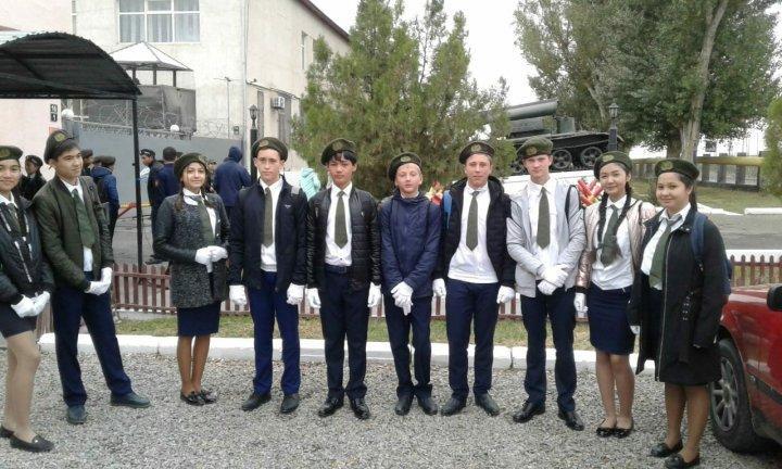 Участие в городском военно-спортивном конкурсе "Жас Қыран"